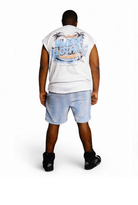 Oversized Boxy Sleeveless Shirt Set