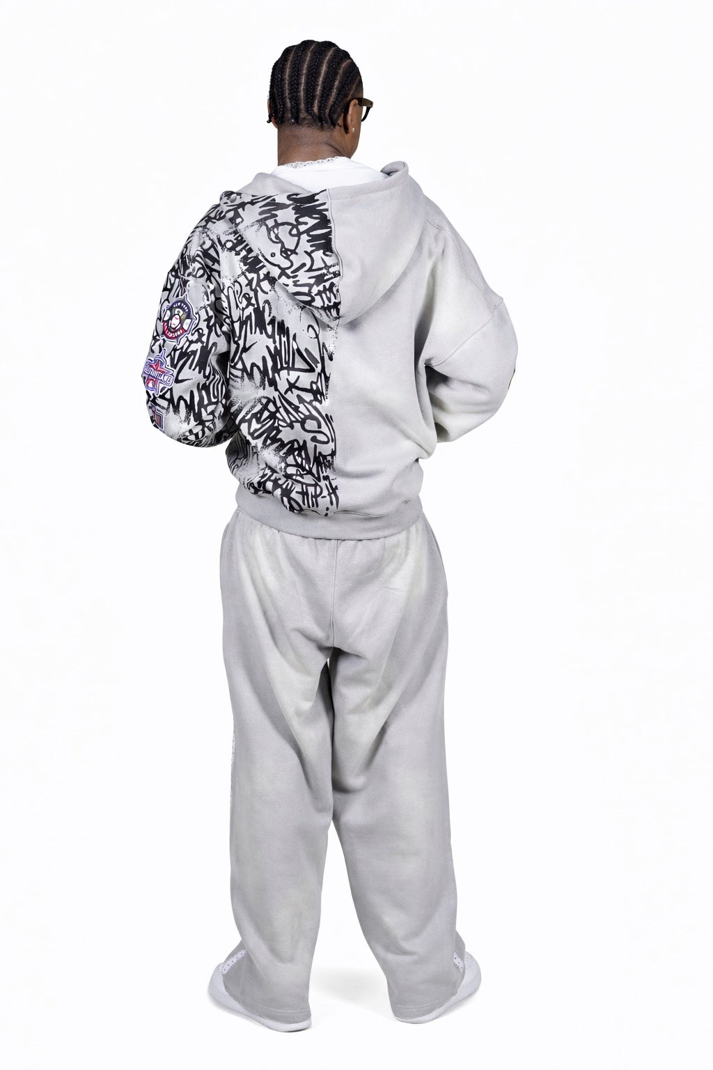 UMBRÁ Logo Sweatsuit Grey/White