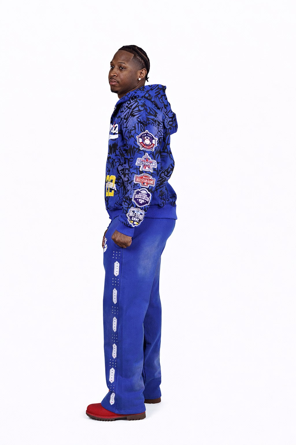 UMBRÁ Logo Sweatsuit Blue/White