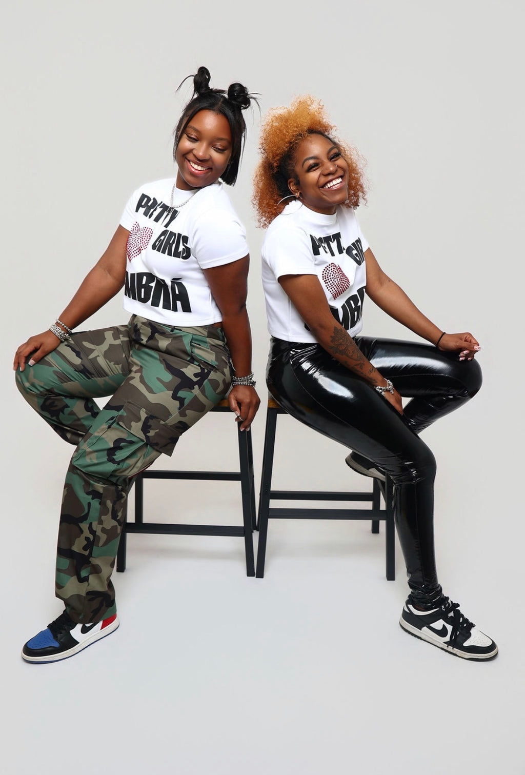 Pretty Girls Love UMBRÁ Cropped Tee (White)