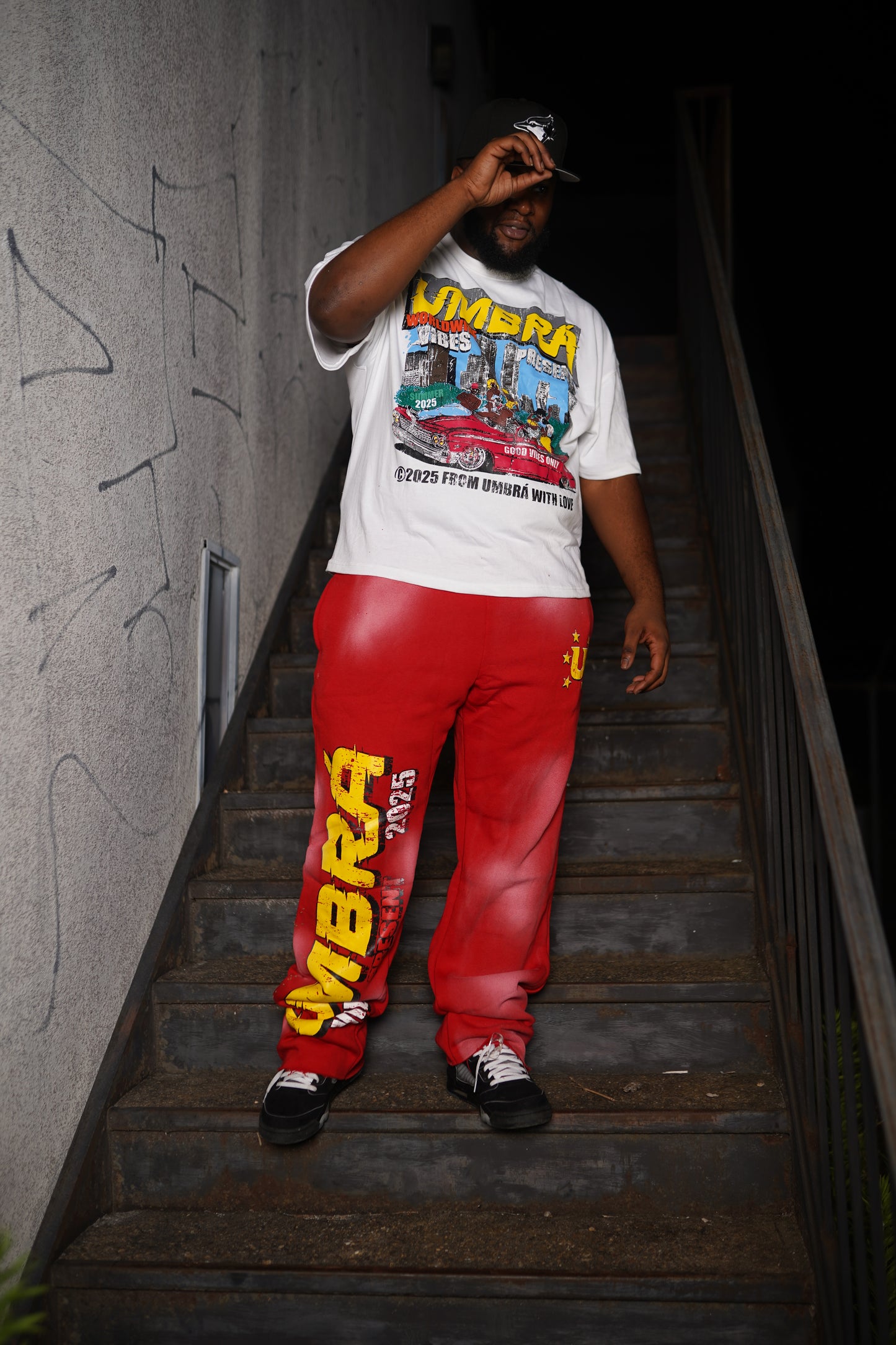 Oversized Graphic T-shirt and Sweatpants Set